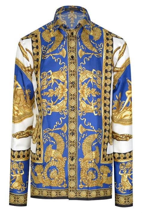 versace button shirts|authentic versace shirts.